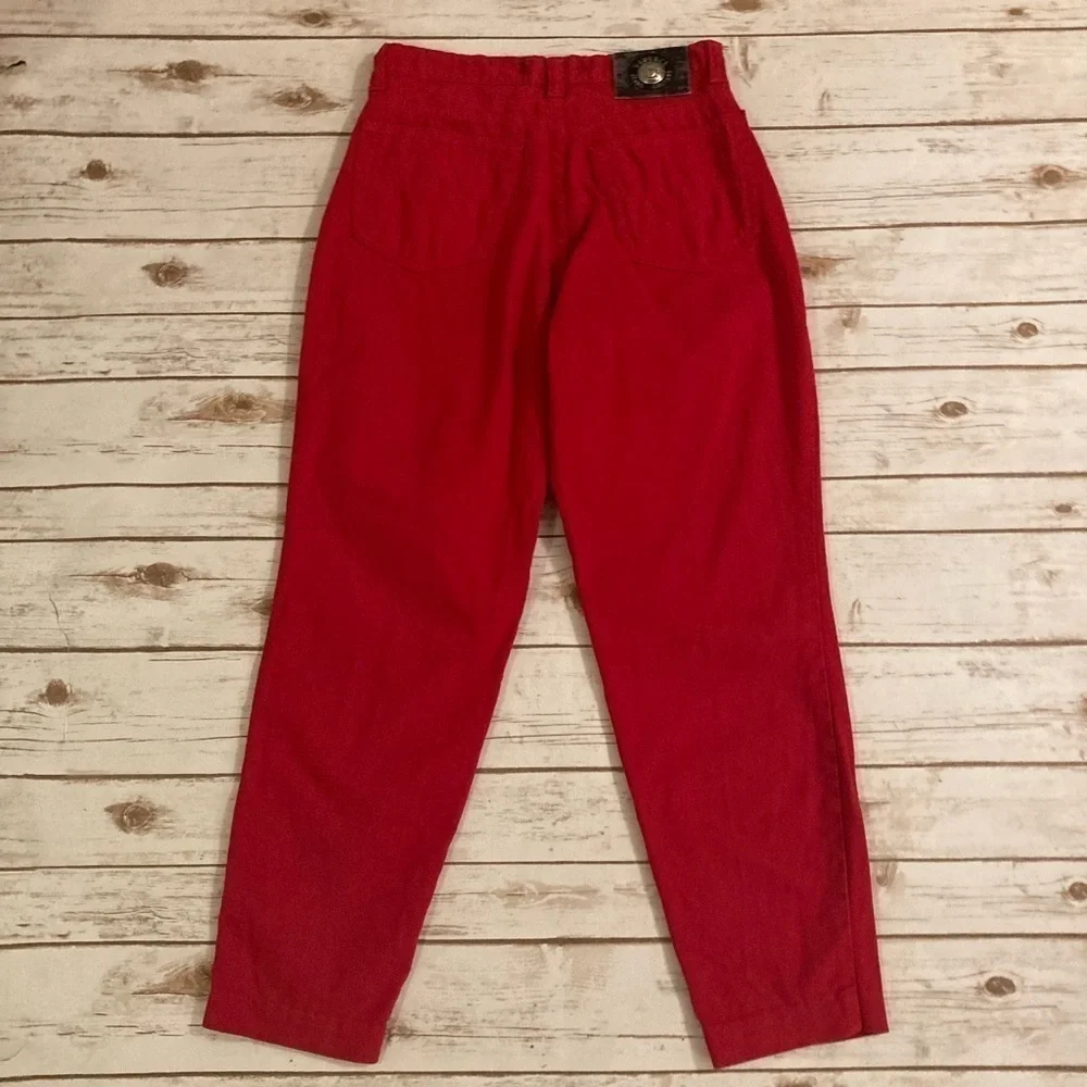 Vintage Versace Couture Red Jeans Size 30